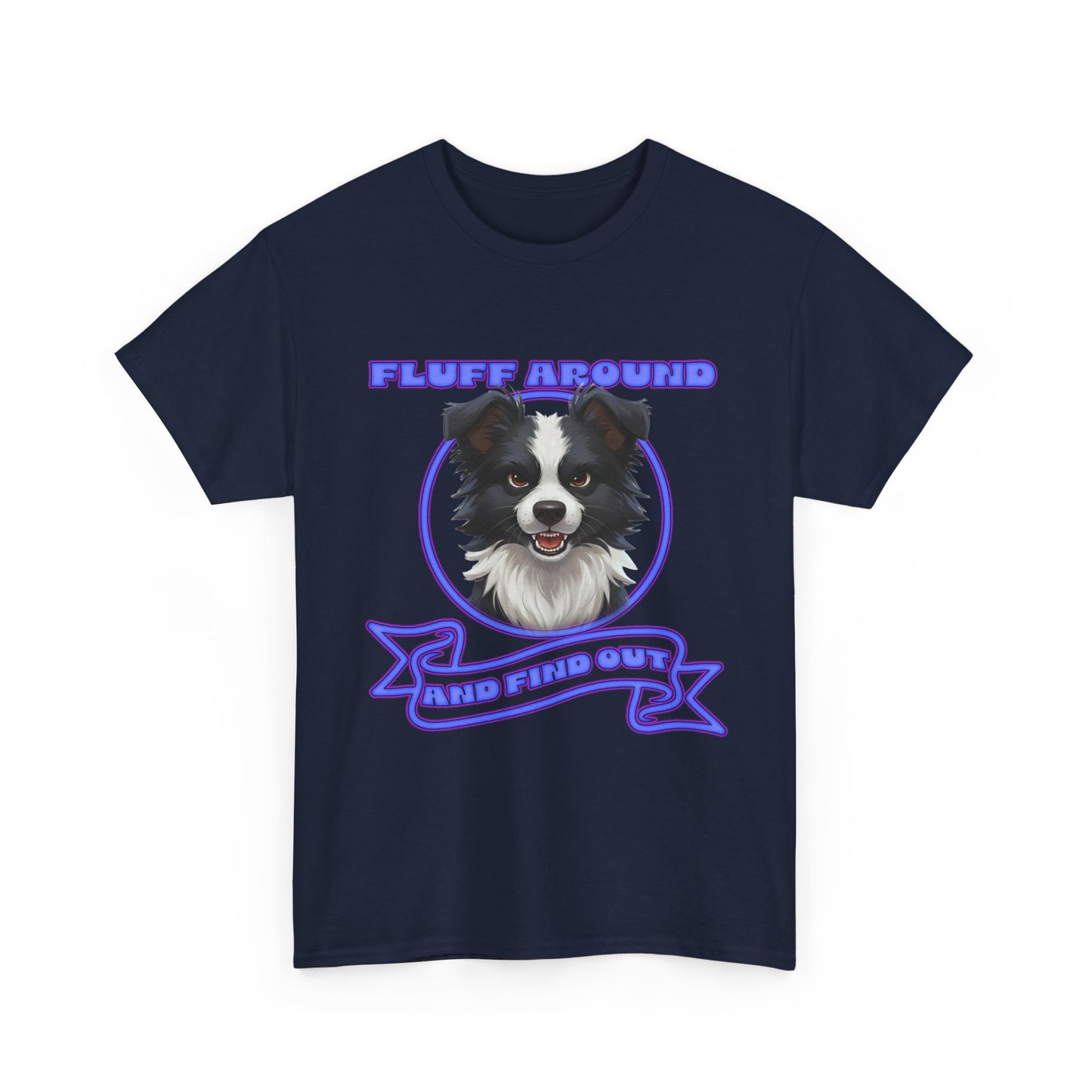 Border Collie Tee — "Fluff Around, Herd Proud" Dog Lover Shirt