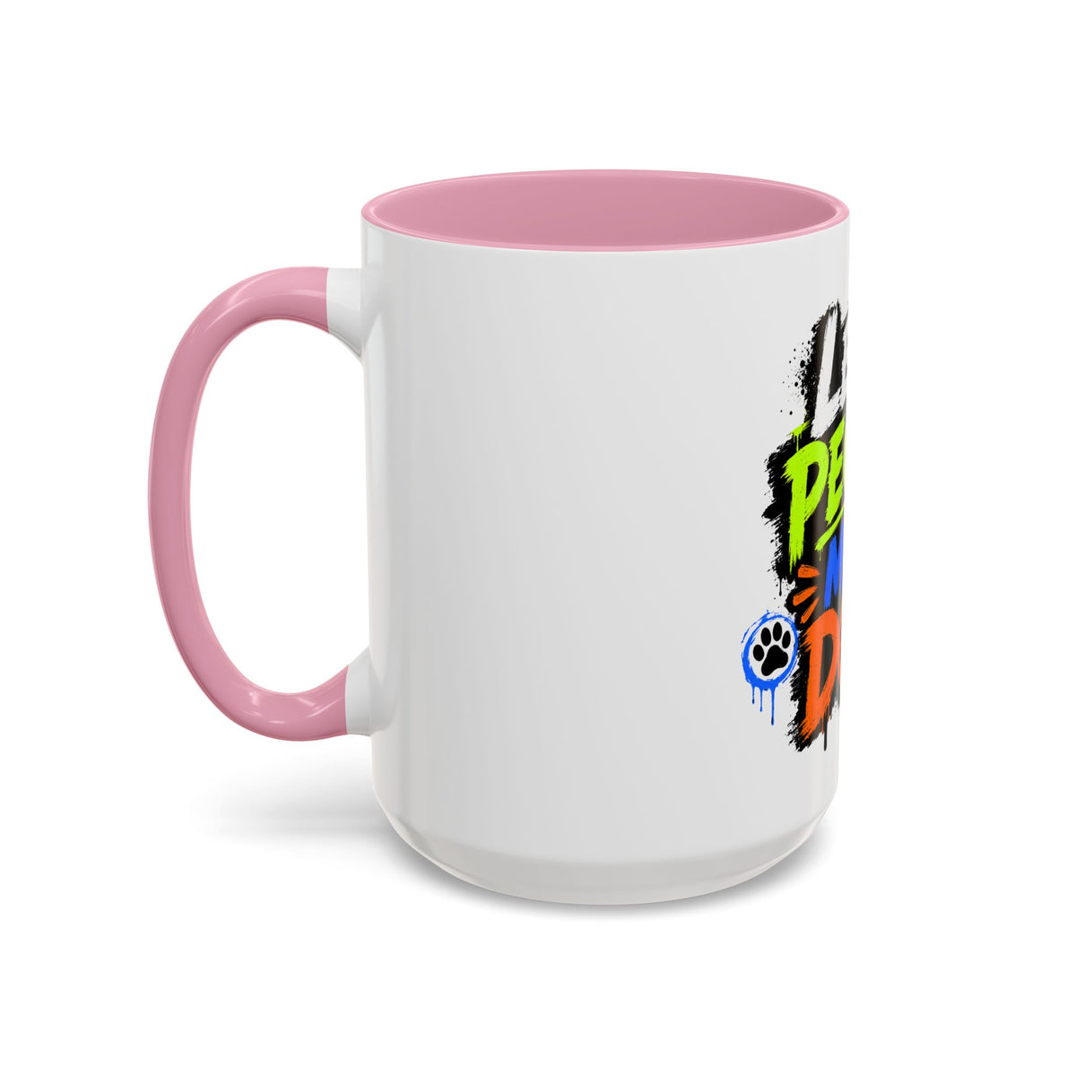 Less People More Dogs Coffee Mug — Bold Graffiti Dog Lover Gift (11oz, 15oz)
