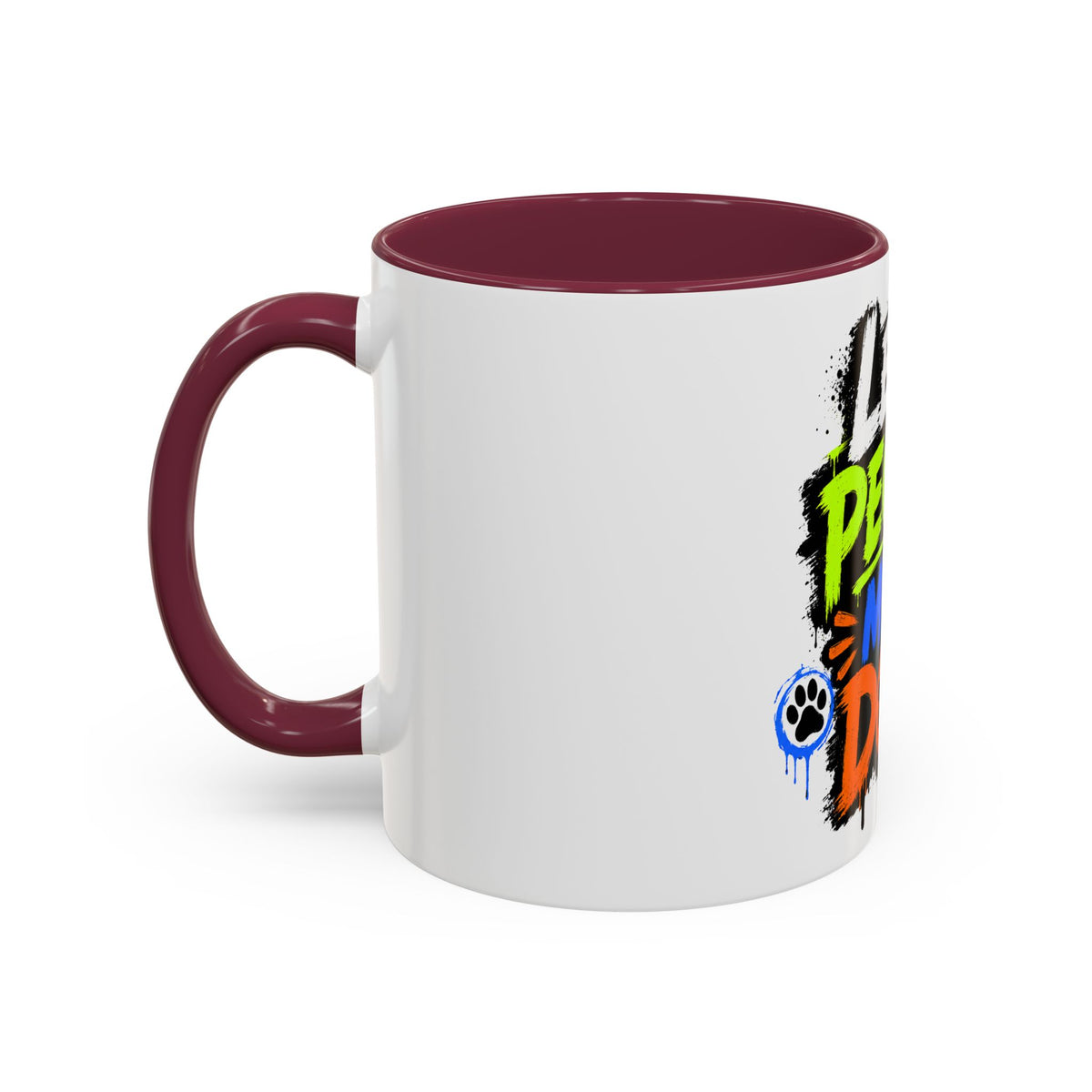 Less People More Dogs Coffee Mug — Bold Graffiti Dog Lover Gift (11oz, 15oz)