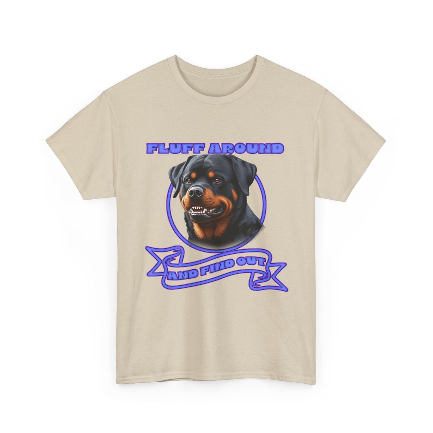 Rottweiler 'Fluff Around' Graphic Tee — Funny Dog Lover T-Shirt