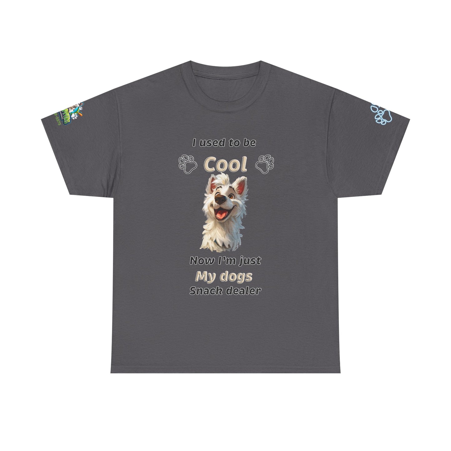 Dog Lover Tee - My Dog's Snack Dealer Unisex Heavy Cotton Tee