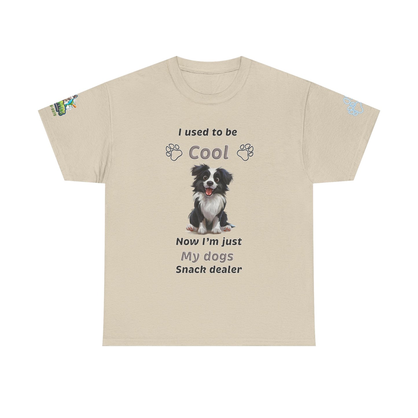 I Used to Be Cool, Now I'm My Dog's Snack Dealer Tee — Border Collie  Shirt