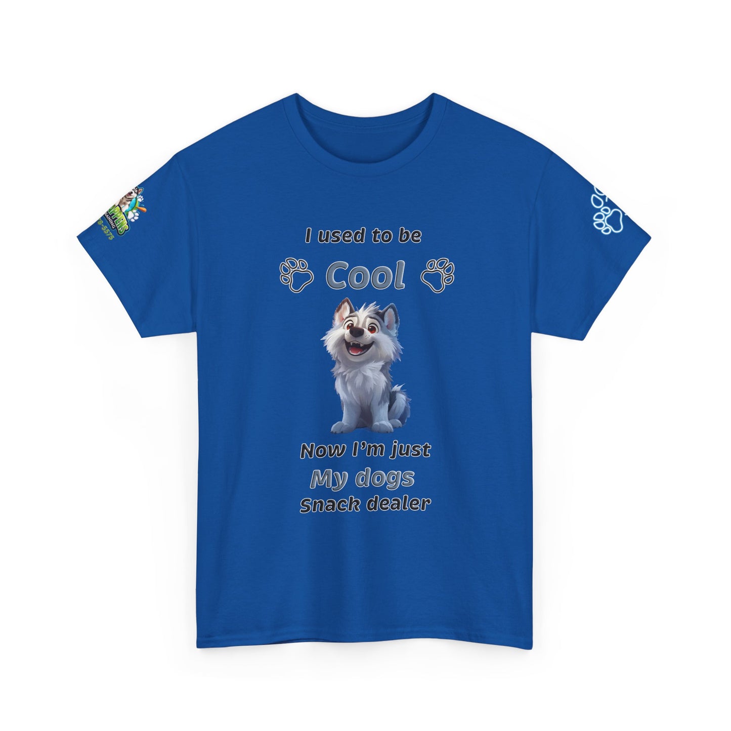 Dog Snack Dealer T-Shirt — "I used to be Cool, Now I'm Just My Dog's Snack Dealer" Cute Pet Lover Tee