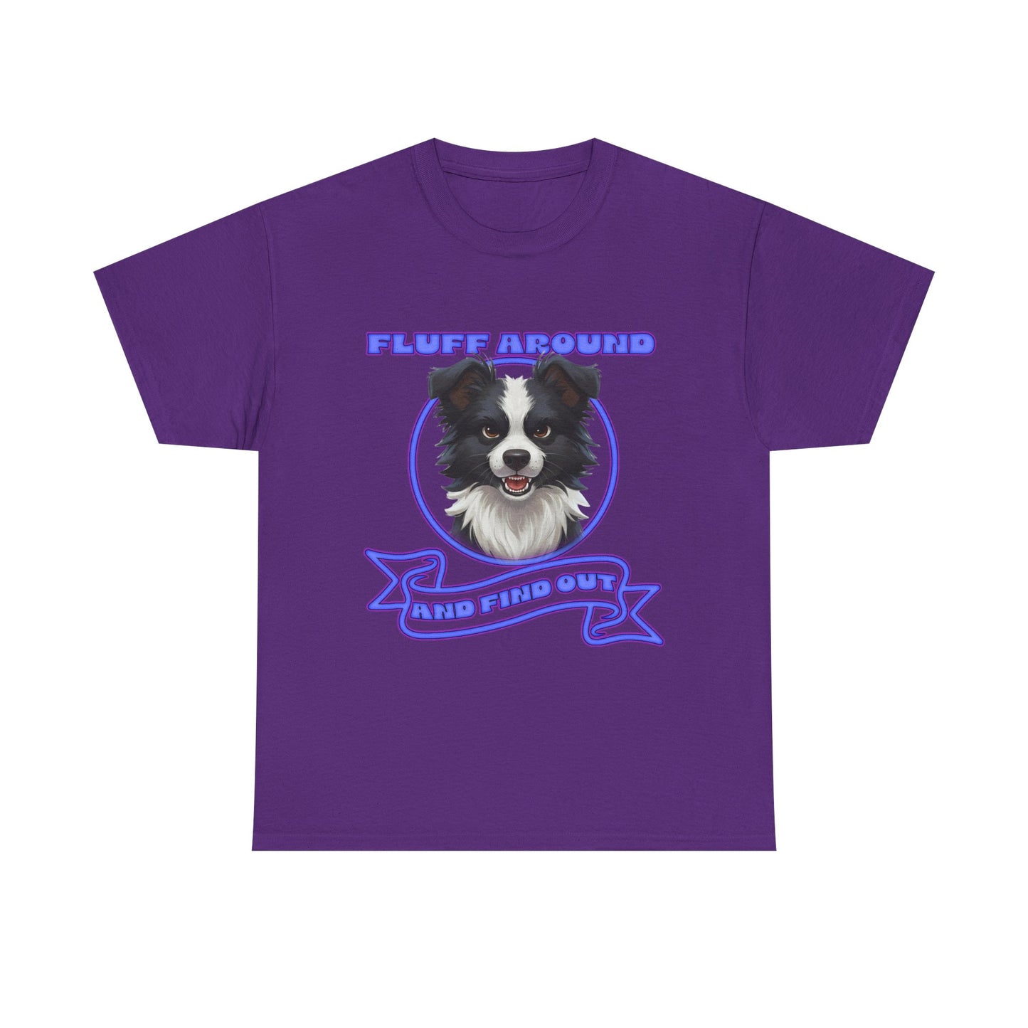 Border Collie Tee — "Fluff Around, Herd Proud" Dog Lover Shirt