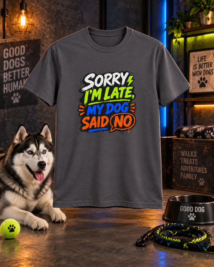 Sorry I’m Late, My Dog Said No T-Shirt